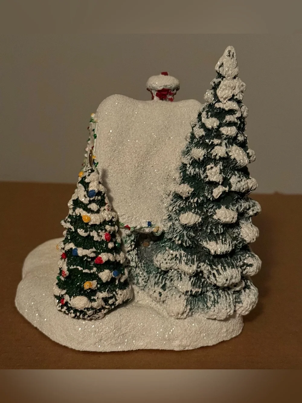 Thomas Kinkade Stillwater Cottage Christmas Village House Teleflora Light Up Vtg